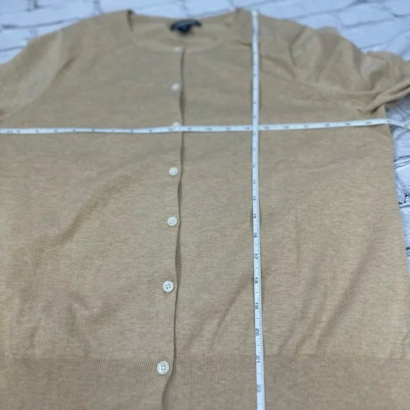 Lands’ End Fine-Gauge Cotton‎ Cardigan & Tank Set NWT Large Opened to take pics - Picture 9 of 17